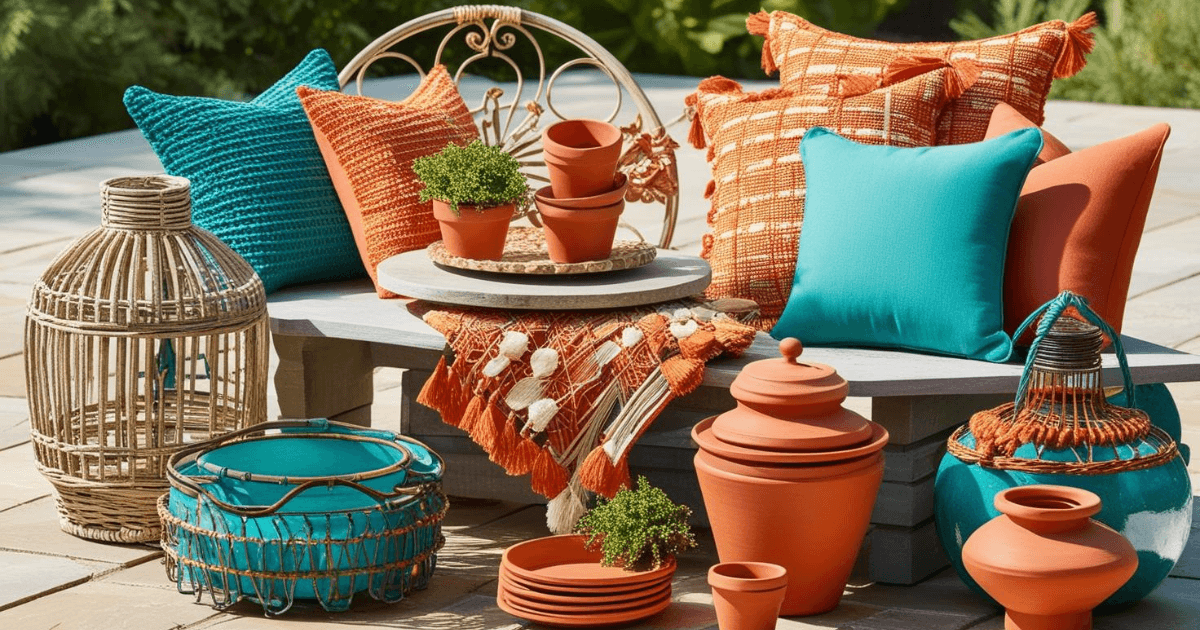 Objetos de Decoração sobre o Jardim