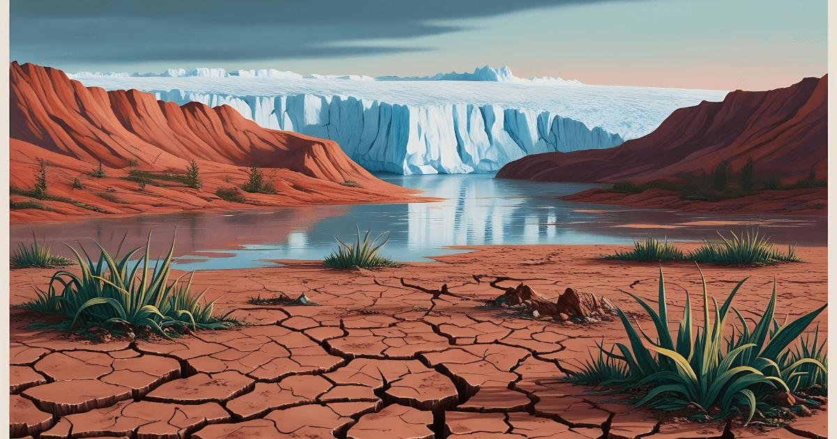 Imagem ilustrativa de uma alteração no ambiente causado por Mudanças Climáticas