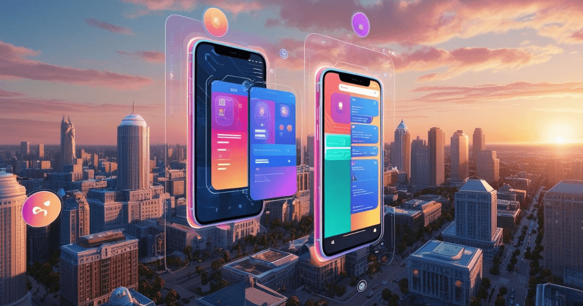 Imagem ilustrativa de uma tela de celular com a imersão da realidade mista